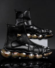 Hollowed-Out High-Top Sandals Sneakers