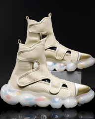 Hollowed-Out High-Top Sandals Sneakers