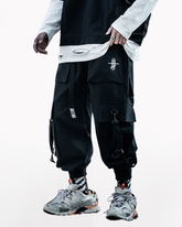 Street Style Black Cargo Pants
