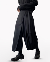 Irregular Wide-Leg Skirt Pants | Hakama Pants