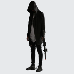 Long Hooded Sweatshirt