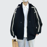 Hoodie With Reflective Stripes