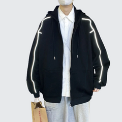 Hoodie With Reflective Stripes