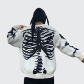 White Skeleton Sweater