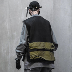 Techwear Cargo Vest Jacket