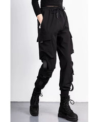 High-Street Black Cargo Pants