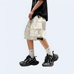 White Techwear Short