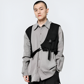 One Shoulder Buckle Vest