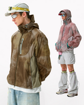 Outdoor Tie-Dye Hiking Waterproof Sun Protection Jacket