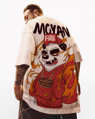 Oversize Streetwear Panda Graphic T-Shirt