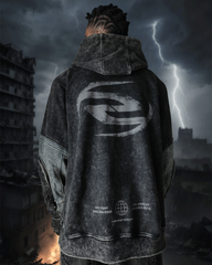 Post-Apocalyptic Tactical Pocket Washed Hoodie