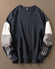 Round Neck Color Block Hoodie