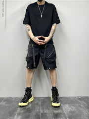 Cargo Shorts Zip Pockets