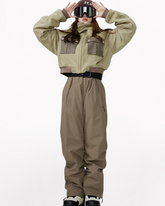 Ski Wear Short Pilot Jacket&Bibs Snow Suit - Unisex (Sold Separately)