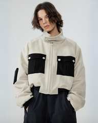 Ski Wear Short Pilot Jacket&Bibs Snow Suit - Unisex (Sold Separately)