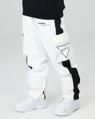 Ski Wear Neon Reflective Cargo Snow Pants -Unisex