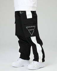 Ski Wear Neon Reflective Cargo Snow Pants -Unisex