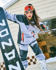 Ski Wear Snowboarding Patchwork Snow Suit -Unisex