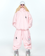Ski Wear Snowboard 3L Pink Snow Jacket&Pants Suit - Women's (Single Unit Available)