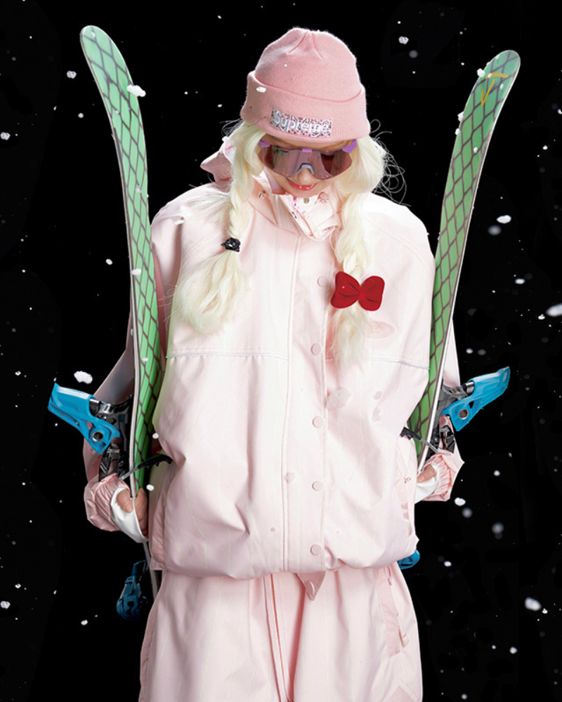 pink ski gear Ski Wear Snowboard Pink Snow Jacket&Pants Suit