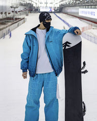 Ski Wear All Letters Thick Snow Suit -Unisex