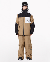 Ski Wear Waterproof Cargo Snow Jacket&Bibs Suit -Unisex