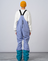 Ski Wear Snowboarding Color Block Ski Bibs -Unisex