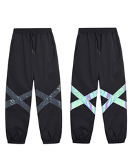 Ski Wear Neon Reflective Baggy Snow Pants -Unisex