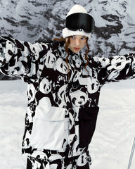 Ski Wear Panda Jacket&Bibs Snow Suit -Unisex (Single Unit Available)