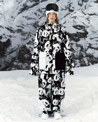 Ski Wear Panda Jacket&Bibs Snow Suit -Unisex (Single Unit Available)
