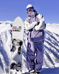 Ski Wear Snowboard 3L Purple Snow Jacket&Pants Suit - Unisex (Single Unit Available)