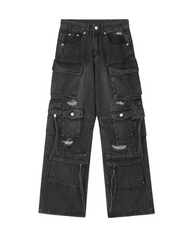Street Baggy Multi-Pocket Y2K Jeans