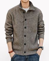 Street Vintage Cardigan Turtleneck Sweater