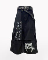 Street Washed Chains Denim Baggy Jorts