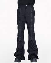 Opium Style Street Y2K Zipper Flared Pants