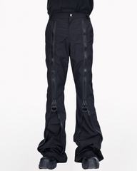 Opium Style Street Y2K Zipper Flared Pants