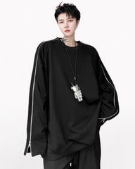 Streetwear Opium Style Dual Zip Sweatshirt