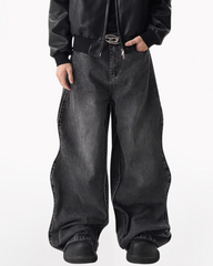Streetwear Loose Wave Y2K Jeans