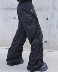 Streetwear Opium Style Pleated Spiral Loose Pants