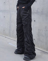 Streetwear Opium Style Pleated Spiral Loose Pants