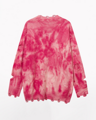 Streetwear Raw Edge Ripped Sweater
