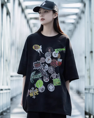 Streetwear Unisex Graffiti Graphic T-Shirt