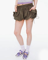 Summer Knot Tie Bubble Cargo Shorts