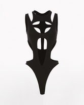 Black Cut-out Bodysuit