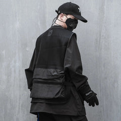 Techwear Cargo Vest Jacket