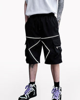 Streetwear Combat Reflective Cargo Shorts