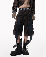 Structured Distressed Heavy Sweatshirt&Vest&Shorts(Sold Separately)
