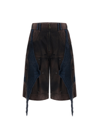 Structured Distressed Heavy Sweatshirt&Vest&Shorts(Sold Separately)