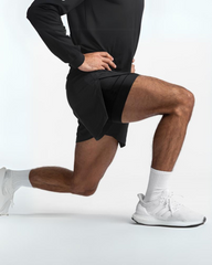 Double-Layer Mens Workout Shorts