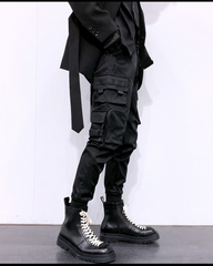 Black Cargo Jogger Pants